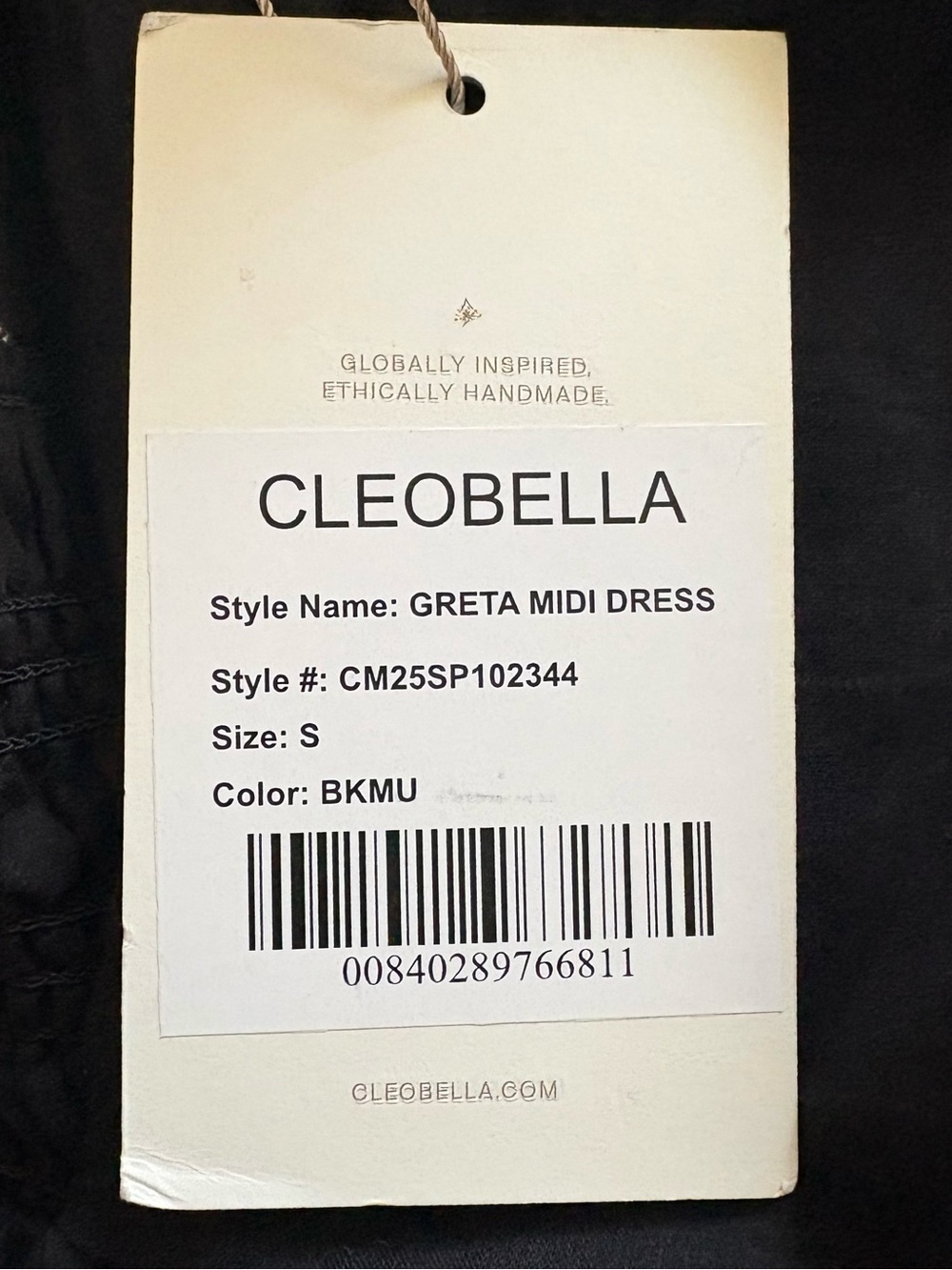 Revolve Cleobella Greta Midi Dress Striped Flutter Sleeve Tie Waist NWT S - Picture 8 of 10